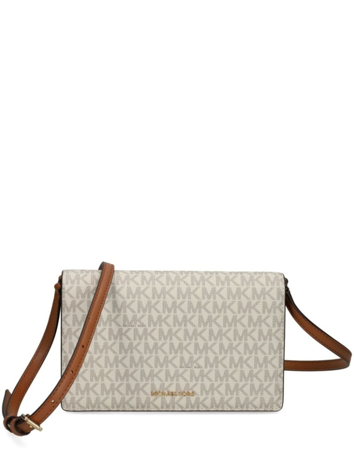 

Сумка через плечо с монограммой и логотипом Michael Michael Kors, серый