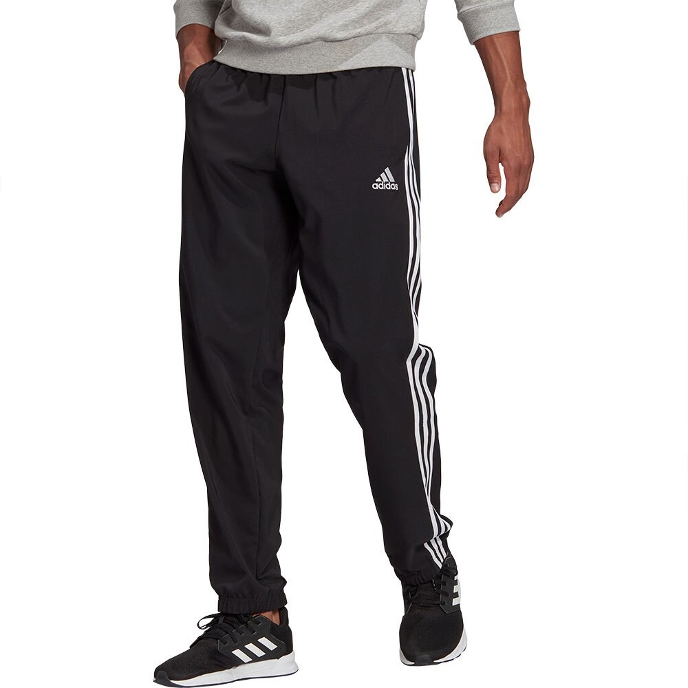 

Брюки adidas Aeroready Essentials Elastic Cuff 3 Stripes, черный