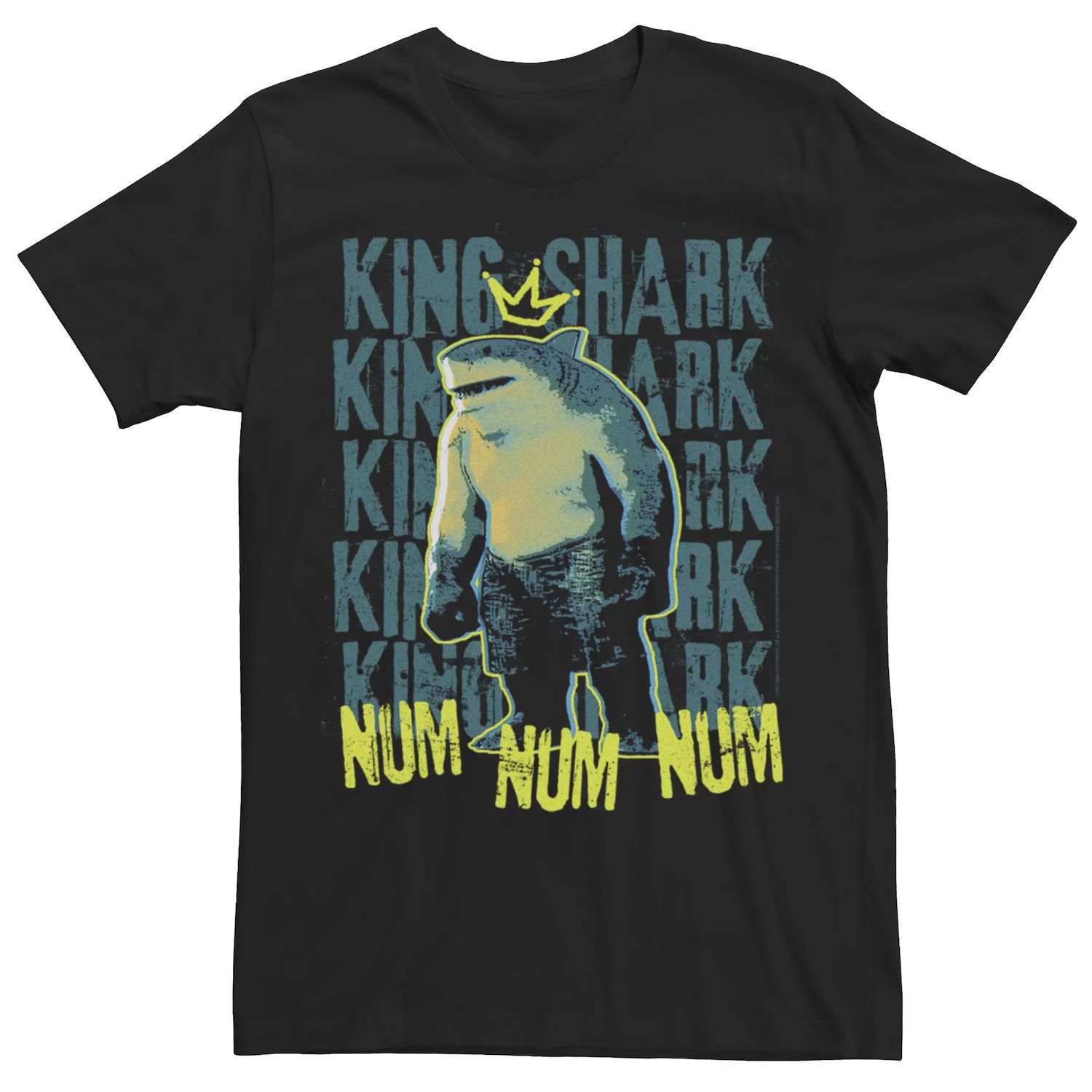 Мужская футболка с надписью The Suicide Squad King Shark Licensed Character