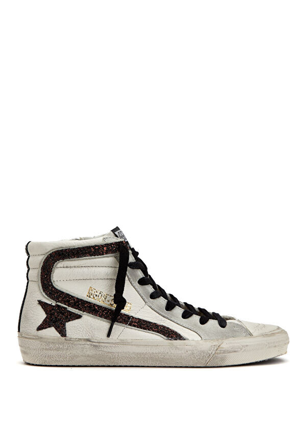 

Коричневые женские кожаные кроссовки Golden Goose, белый