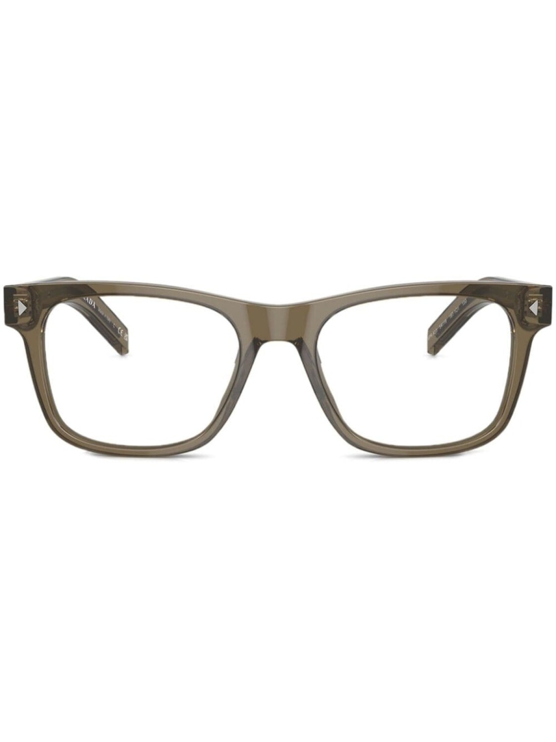 

Очки PR A13V Transparent Earth Prada Eyewear, коричневый