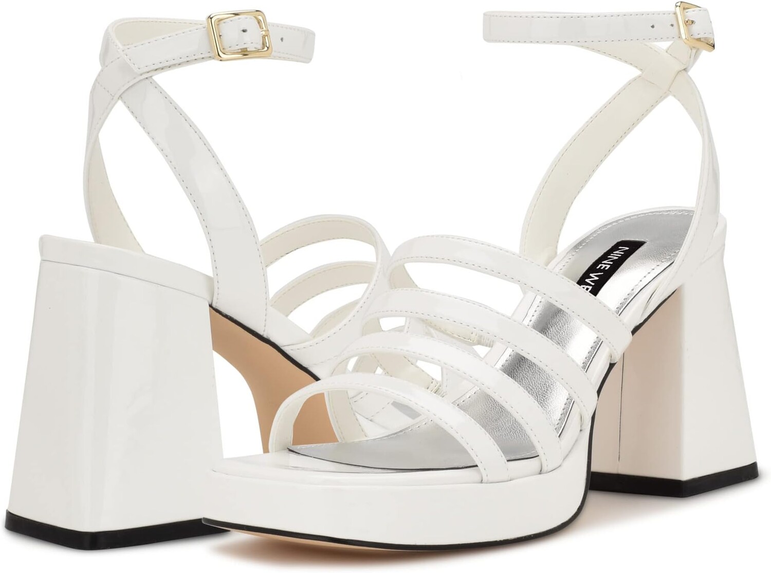 

Босоножки Teriss 3 Nine West, цвет White Patent