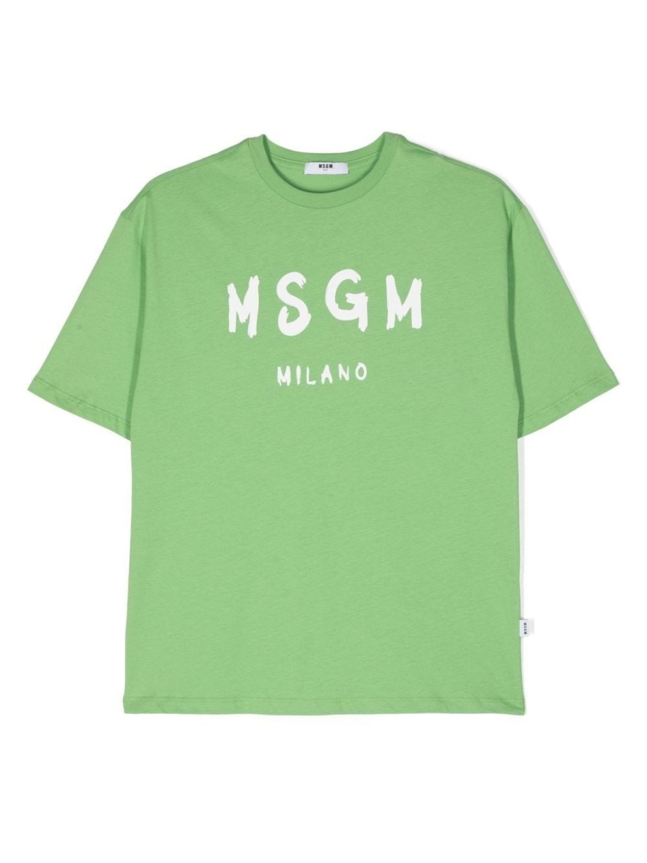 

MSGM Kids футболка с логотипом, зеленый