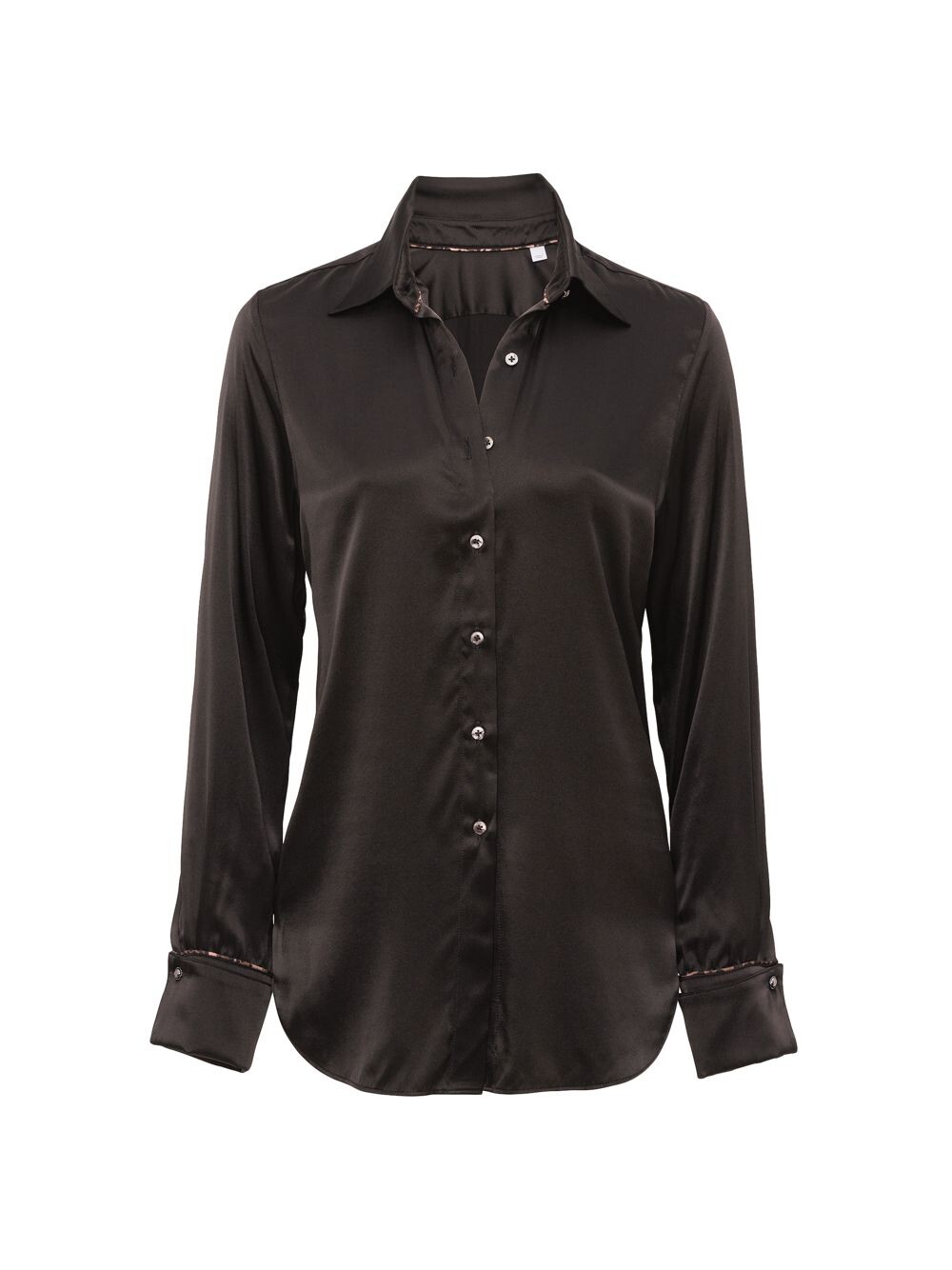 

Рубашка Gabriela из смесового шелка Robert Graham, черный