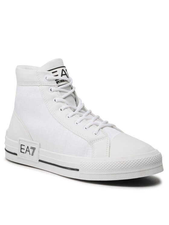 

Кроссовки из ткани Ea7 Emporio Armani, белый