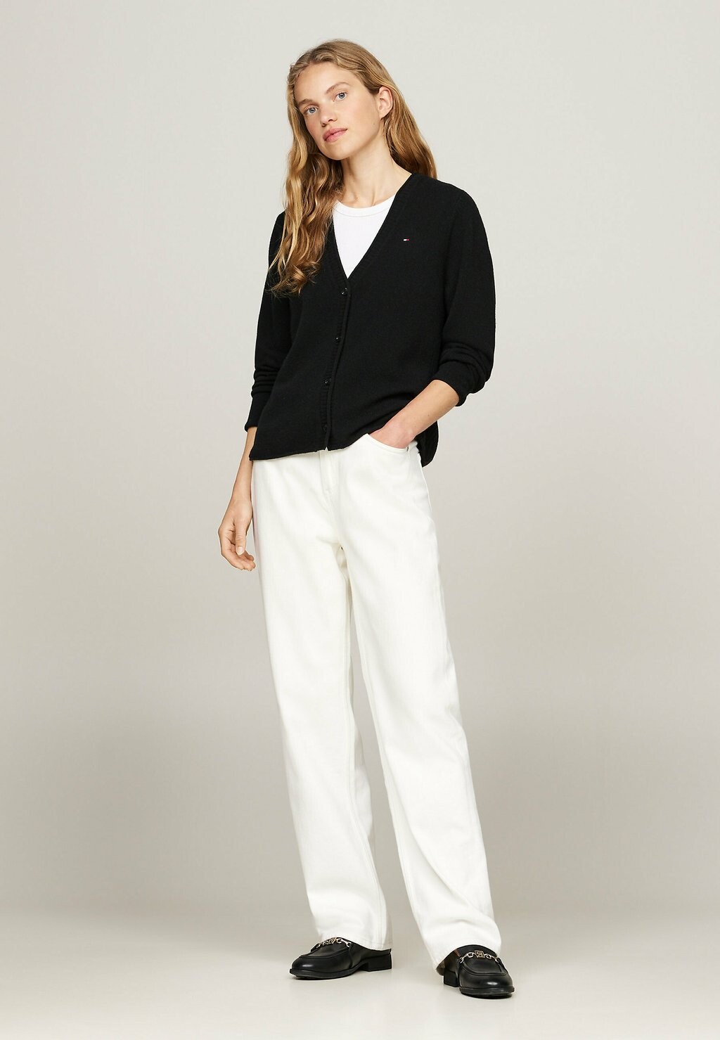 

Кардиган V-NECK Tommy Hilfiger, черный