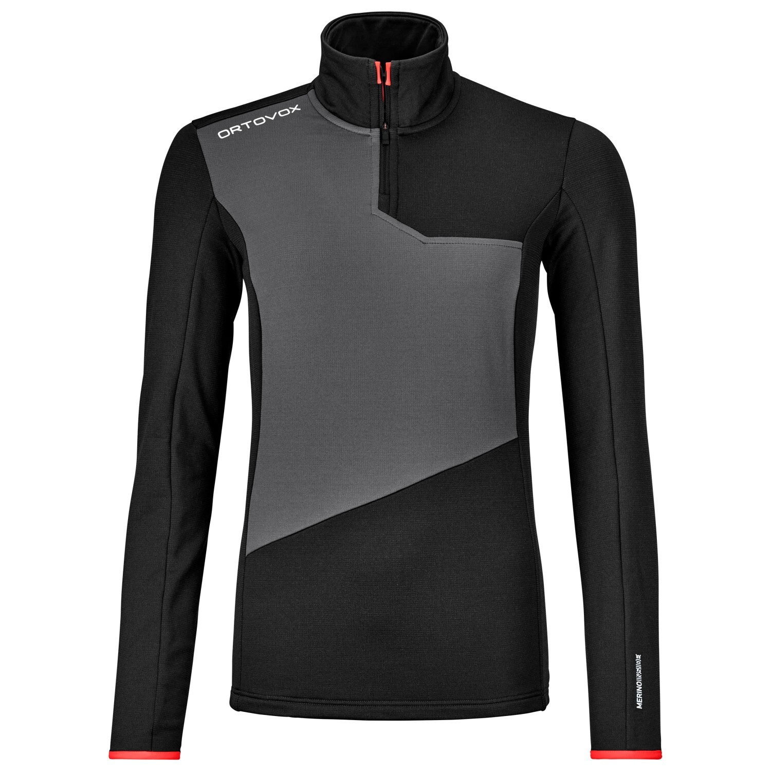 

Флисовый свитер Ortovox Women's Fleece Light Zip Neck, цвет Black Raven