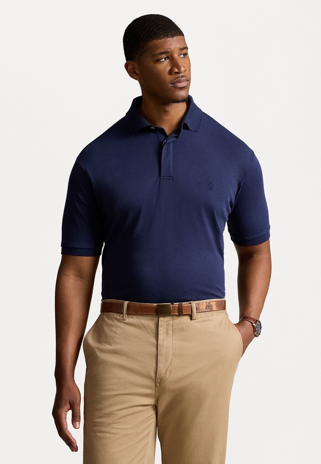 

Рубашка поло SOFT COTTON POLO SHIRT Ralph Lauren, темно-синий