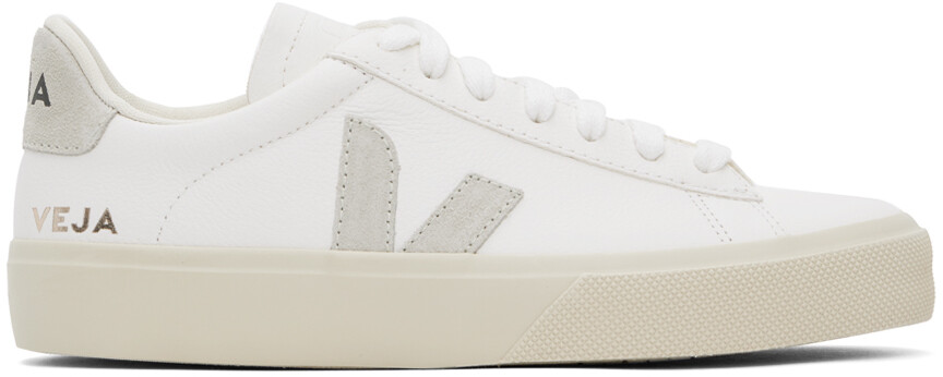 

Кроссовки Campo из бесхромированной кожи White/Natural Veja