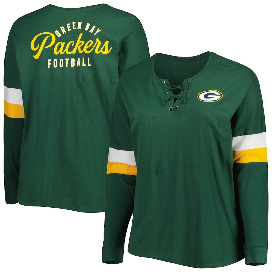 

Футболка с длинным рукавом New Era Green Bay Packers, зеленый