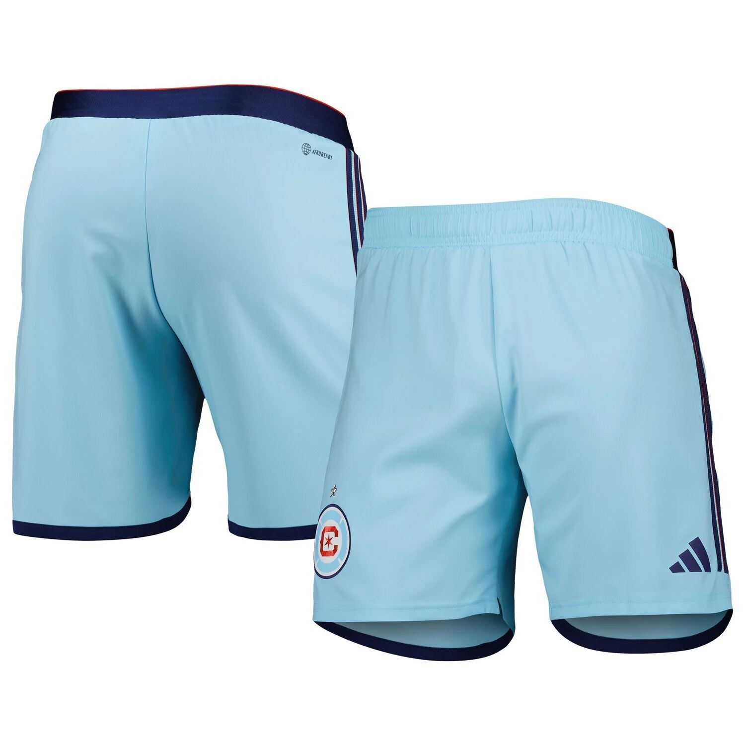 

Мужские голубые шорты на выезде Chicago Fire 2023 AEROREADY Authentic adidas