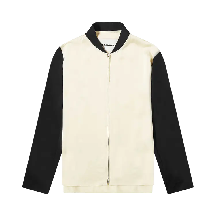 

Рубашка Jil Sander Zip Color Block 'Champagne', кремовый