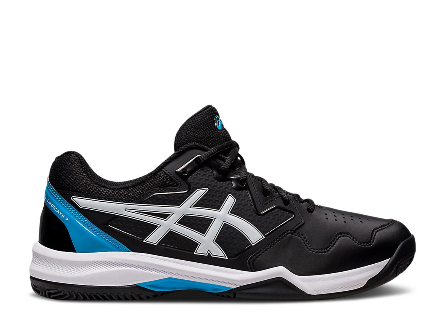 

Кроссовки ASICS Gel Dedicate 7 Clay 'Black Island Blue', черный, Черный;серый