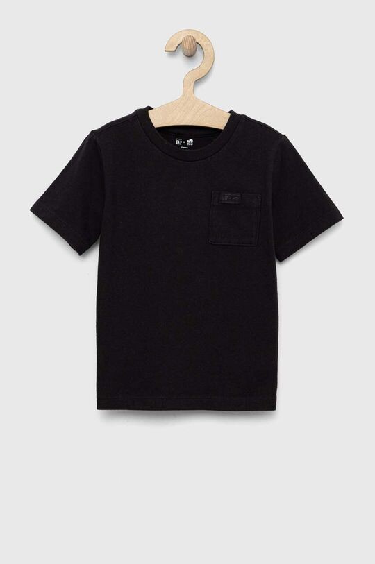 

Детская хлопковая футболка GAP x BKC, черный