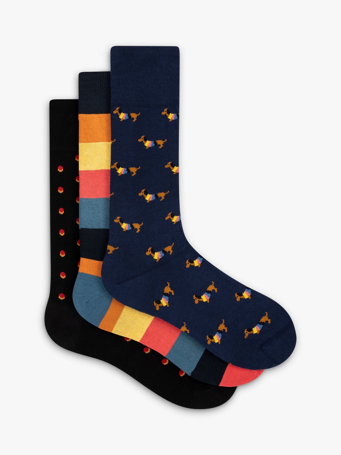 

Носки в пятна/собаки/полоски Paul Smith, мульти