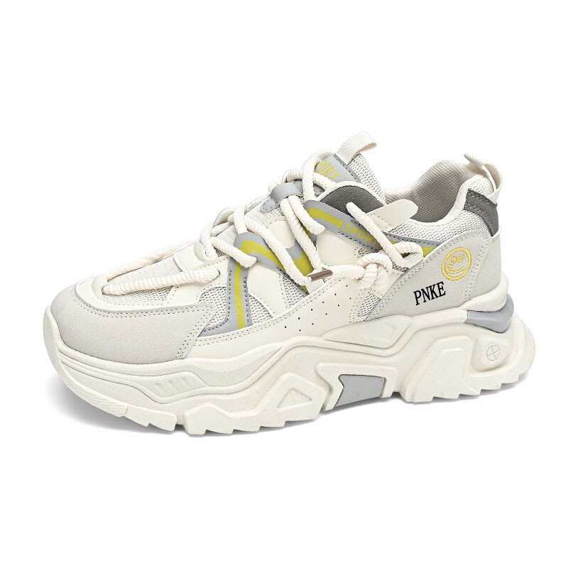 

Кроссовки PNKE Chunky Sneakers Men Low-top, белый/желтый