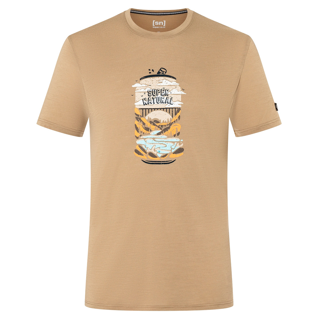 Рубашка из мериноса Super Natural Yes We Canned Tee, цвет Oak/Various блаватская практ ок