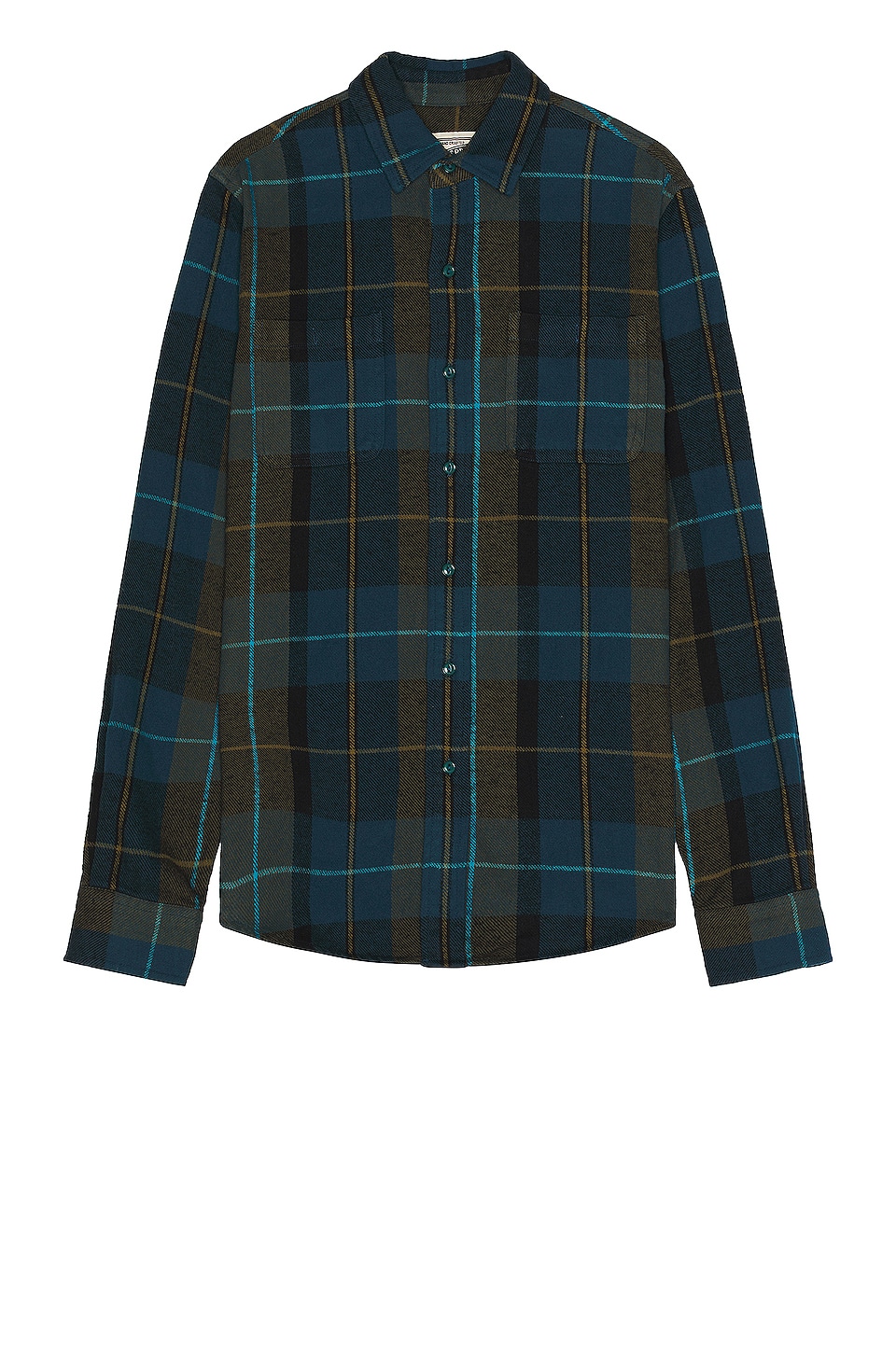 Рубашка Schott Plaid Cotton Flannel, цвет Blue Green рубашка rugged long sleeve cotton on цвет swag green dusty blue plaid