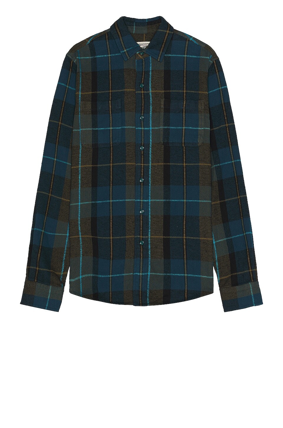 Рубашка Schott Plaid Cotton Flannel, цвет Blue Green рубашка rugged long sleeve cotton on цвет swag green dusty blue plaid