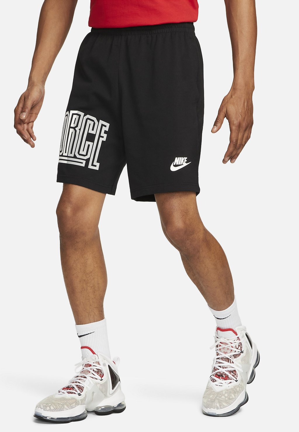 Спортивные шорты M NK DF STRTFV 8IN SHRT HBR Nike, черный/белый поло m nk df tour polo solid nike черный белый