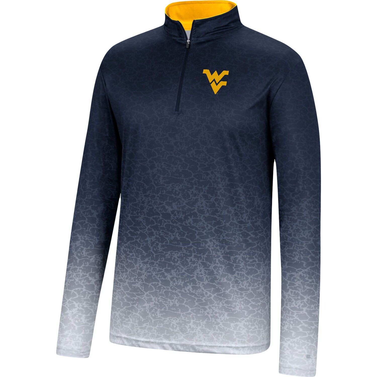 

Мужская темно-синяя ветровка с молнией четверти West Virginia Mountaineers Walter Colosseum, Синий
