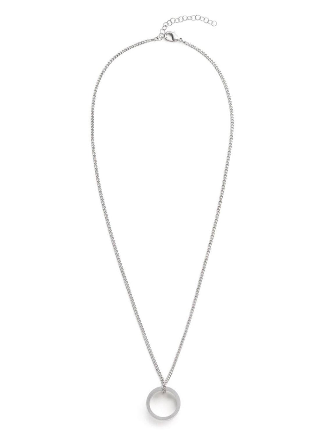 

Ожерелье с кольцом и подвеской MM6 Maison Margiela, серебряный