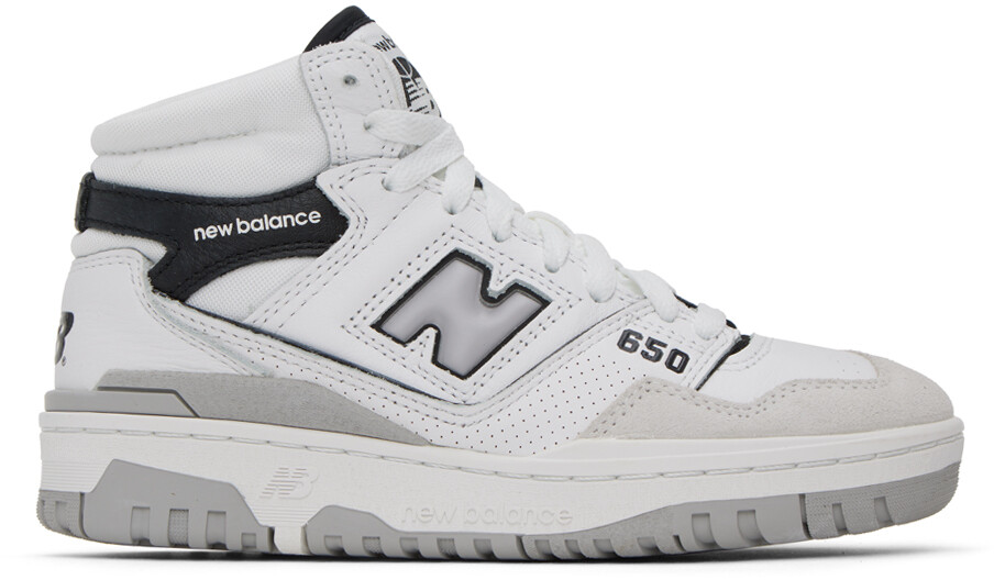 

Бело-черные кроссовки New Balance 650, Черный