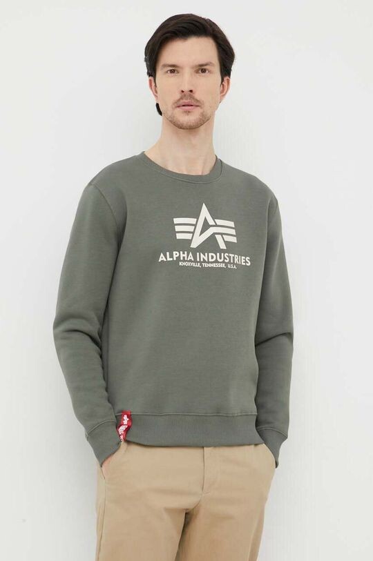 

Толстовка Alpha Industries, зеленый