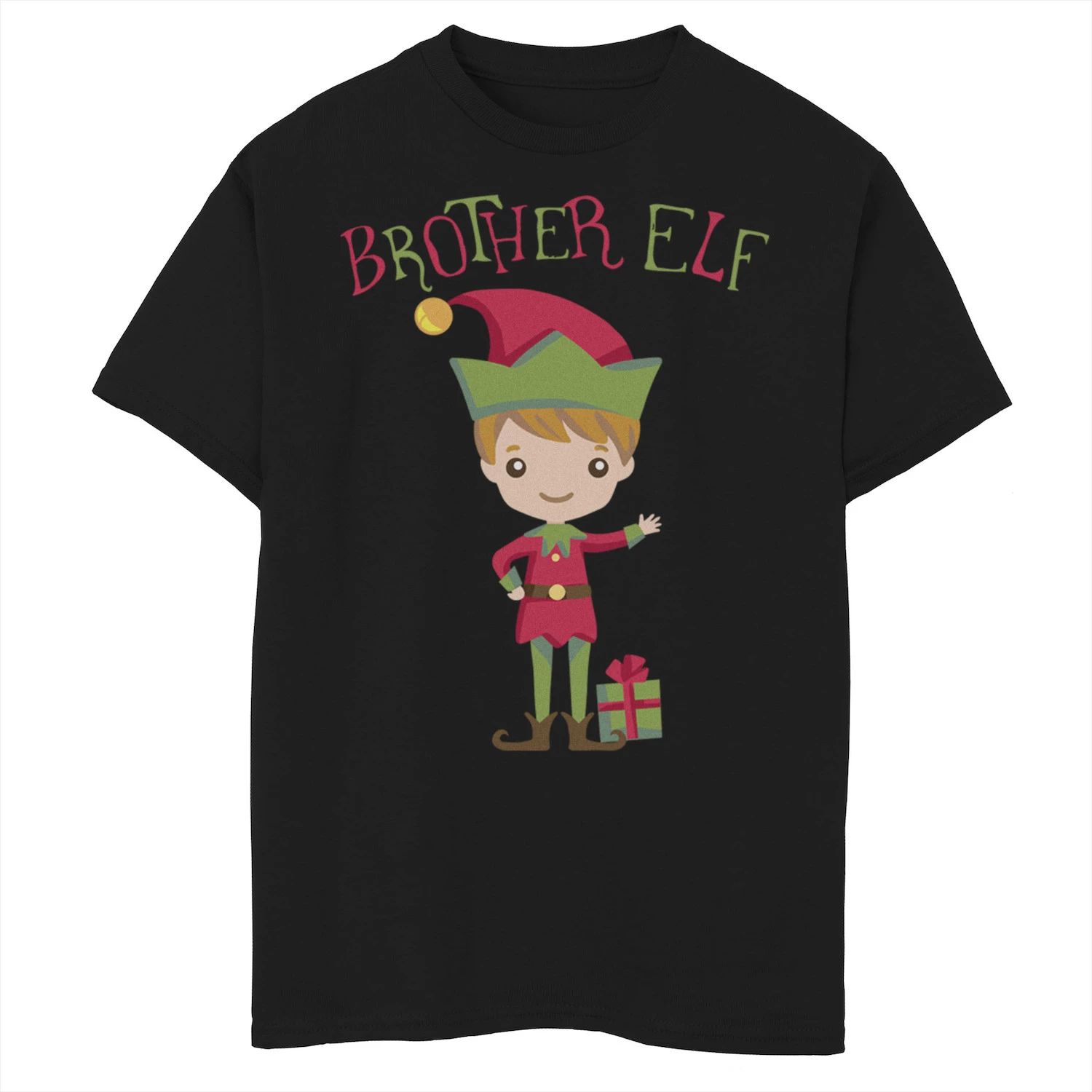 

Симпатичная рождественская зимняя футболка с рисунком для мальчиков 8–20 лет Brother Elf Licensed Character