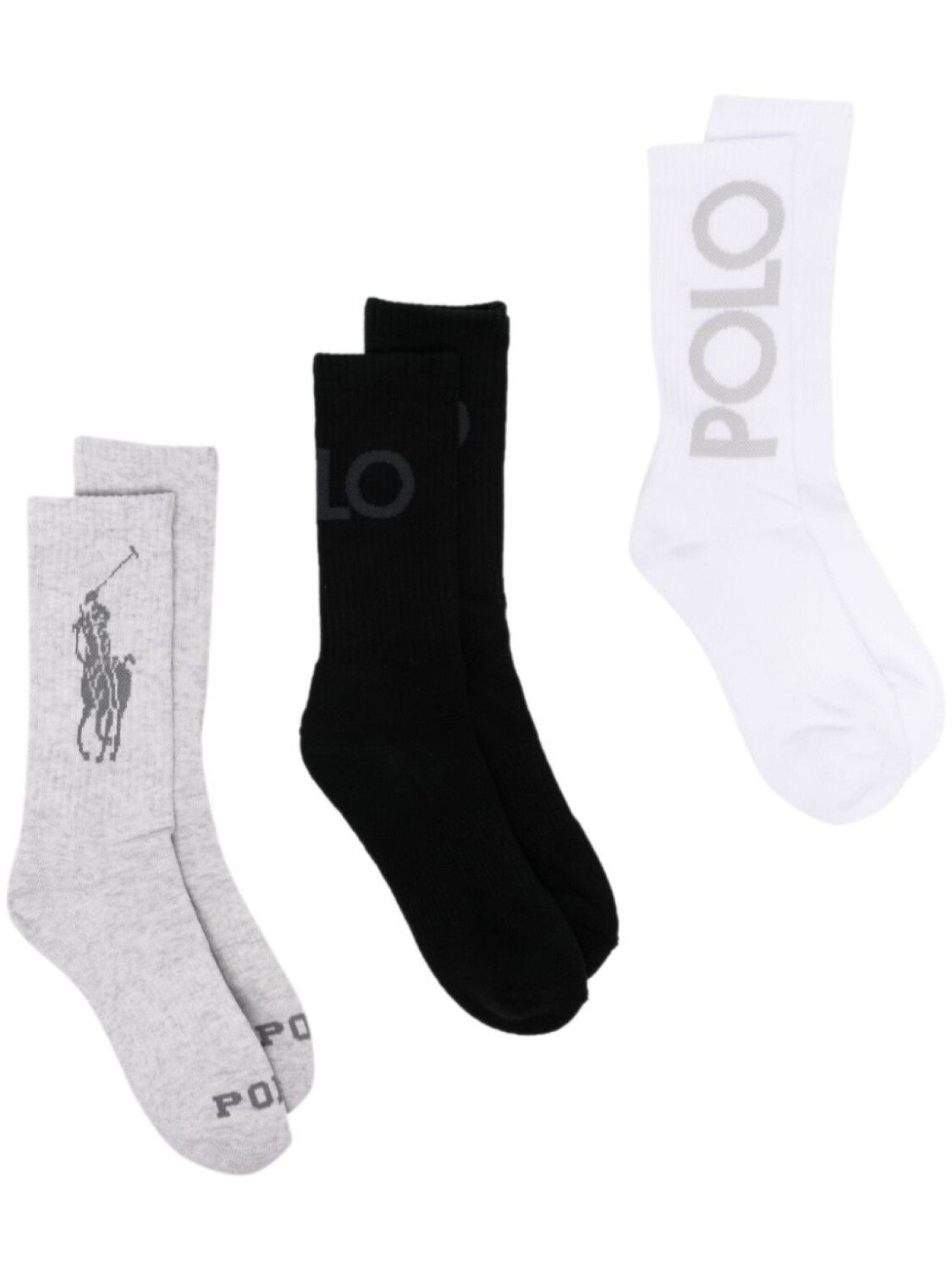 

Polo Ralph Lauren носки с логотипом (комплект из трех пар), серый
