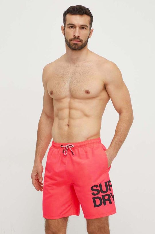 Плавки Superdry, розовый шорты для плавания superdry размер s синий белый