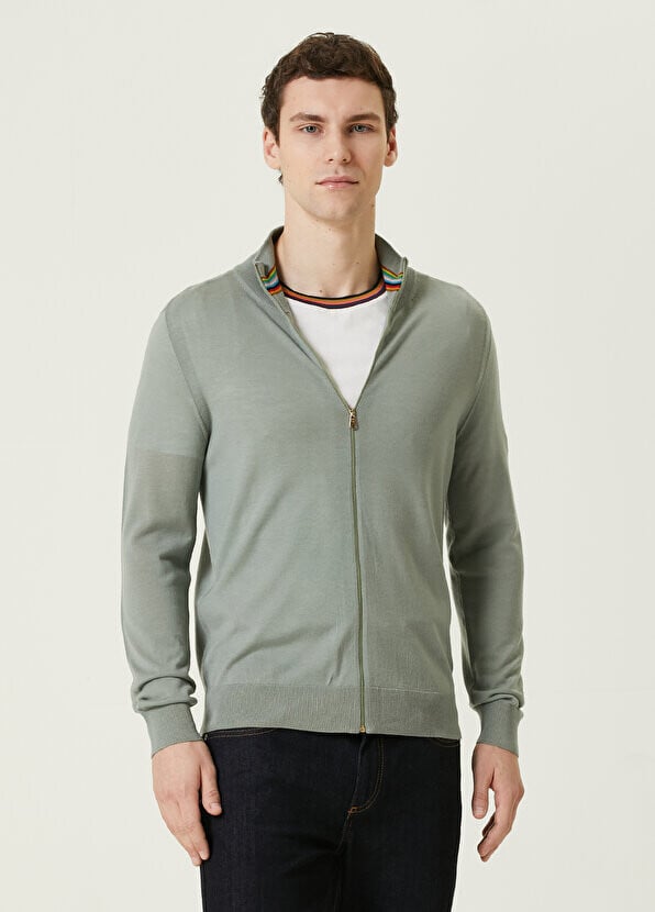 

Зеленый вязаный кардиган Paul Smith