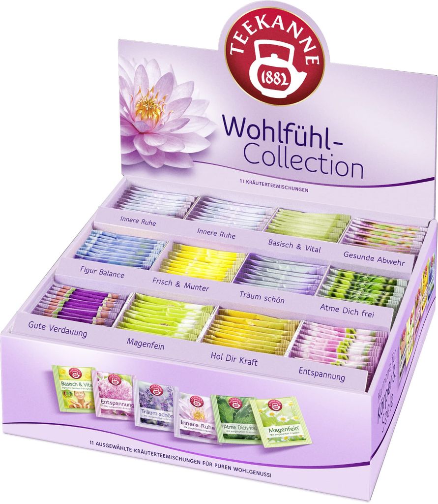 

Чайник Wellness Collection Box 180 г. травяной чай в индивидуальной упаковке Teekanne