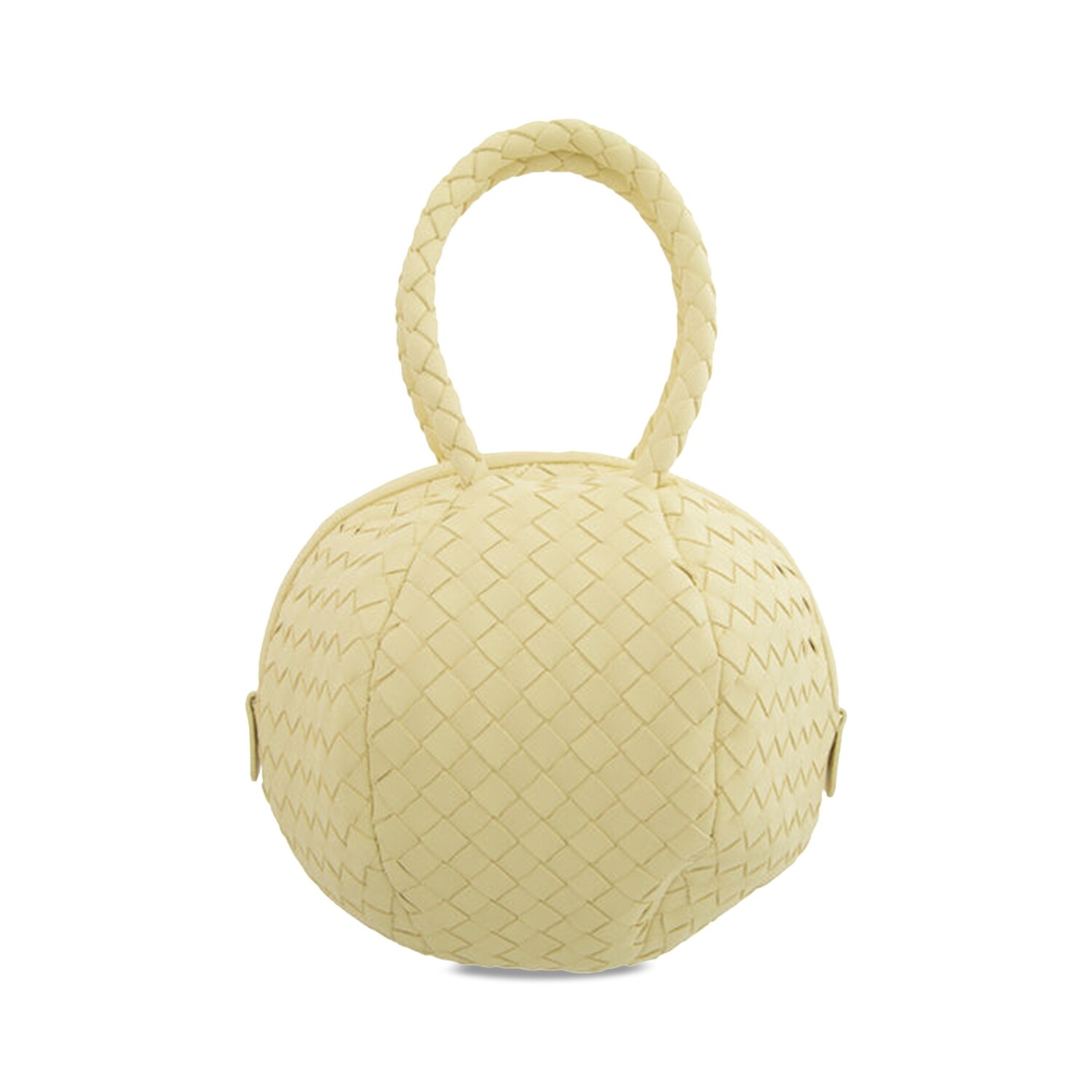

Bottega Veneta Mava Верхняя ручка, Ice Cream/Muse Brass