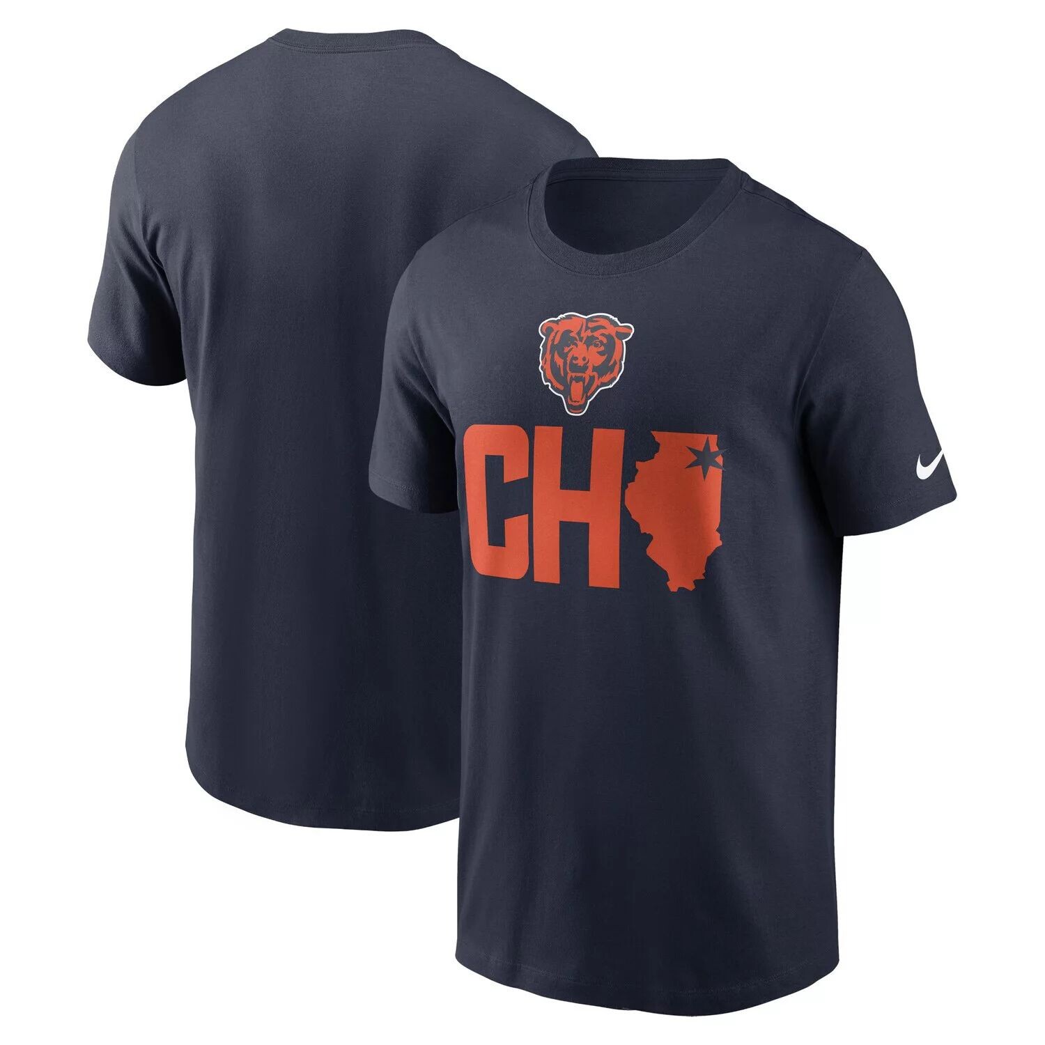 

Мужская темно-синяя футболка Chicago Bears Local Essential Nike, Синий