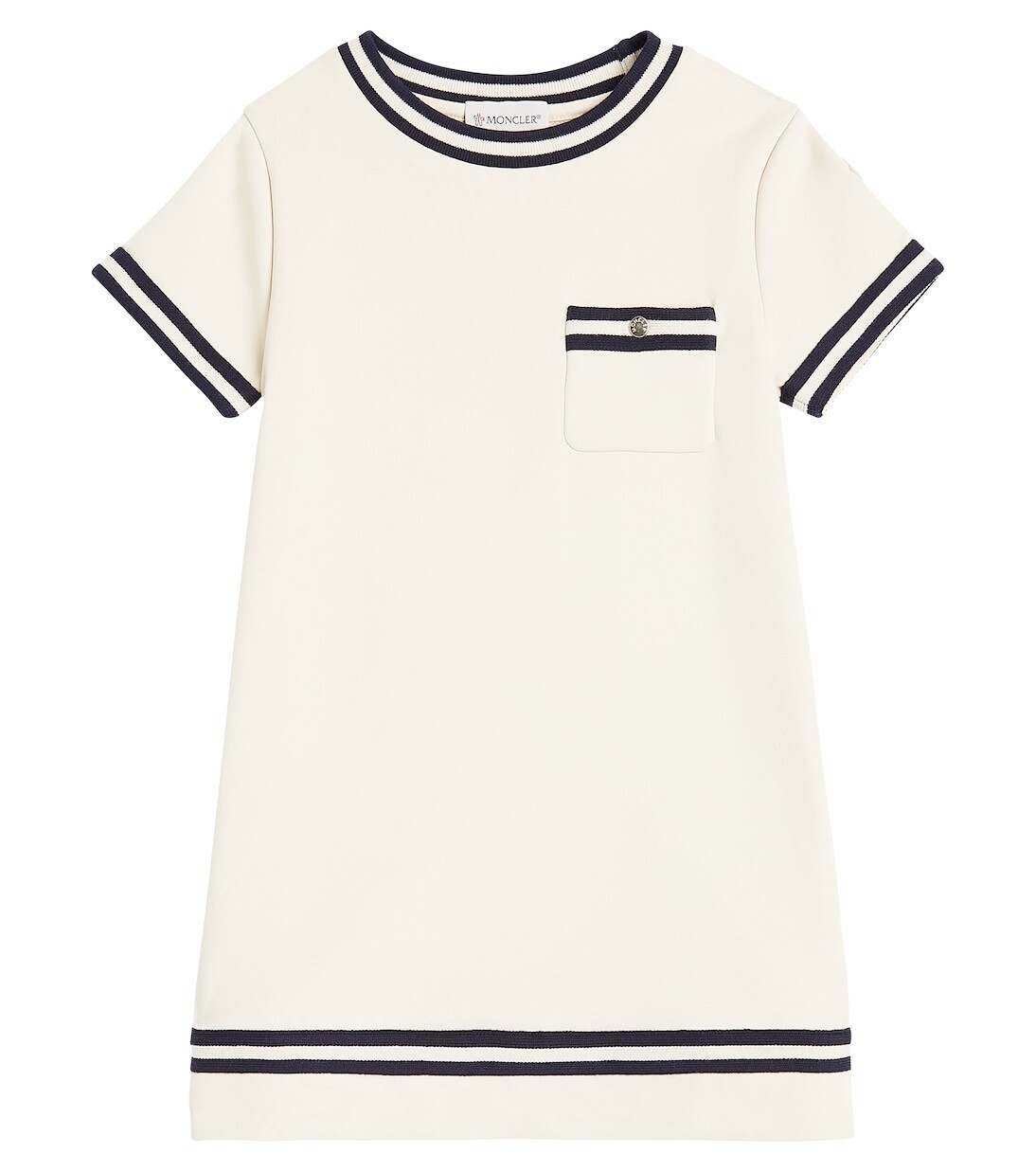 

Флисовое платье Moncler Enfant, белый