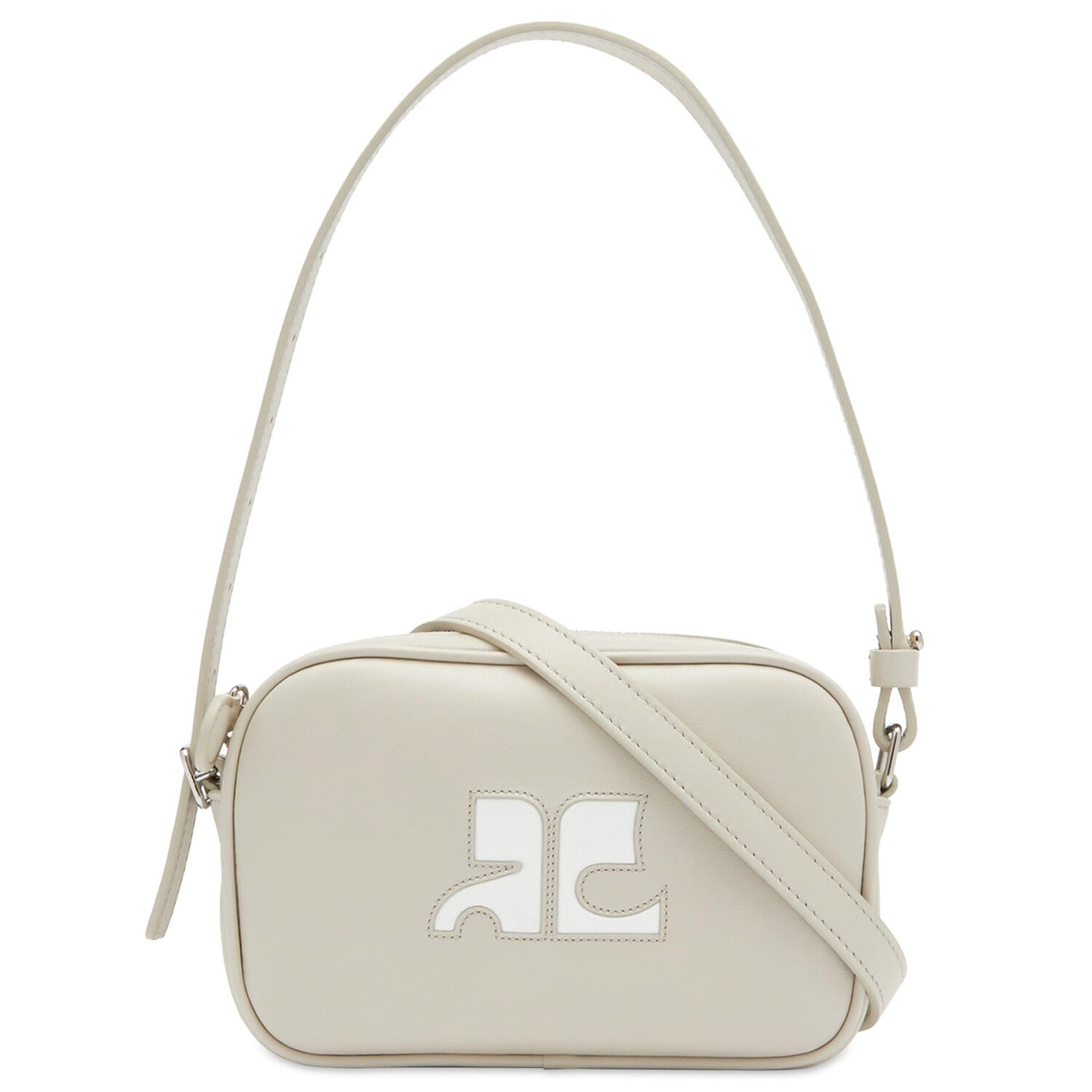 

Сумка через плечо Courrèges Slim Leather Camera Bag, цвет Mastic Grey