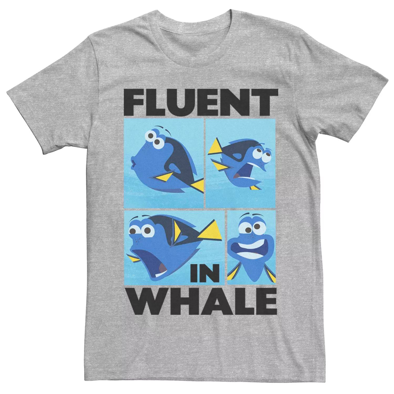 Мужская футболка Disney Pixar Finding Dory Fluent в китовой футболке Licensed Character