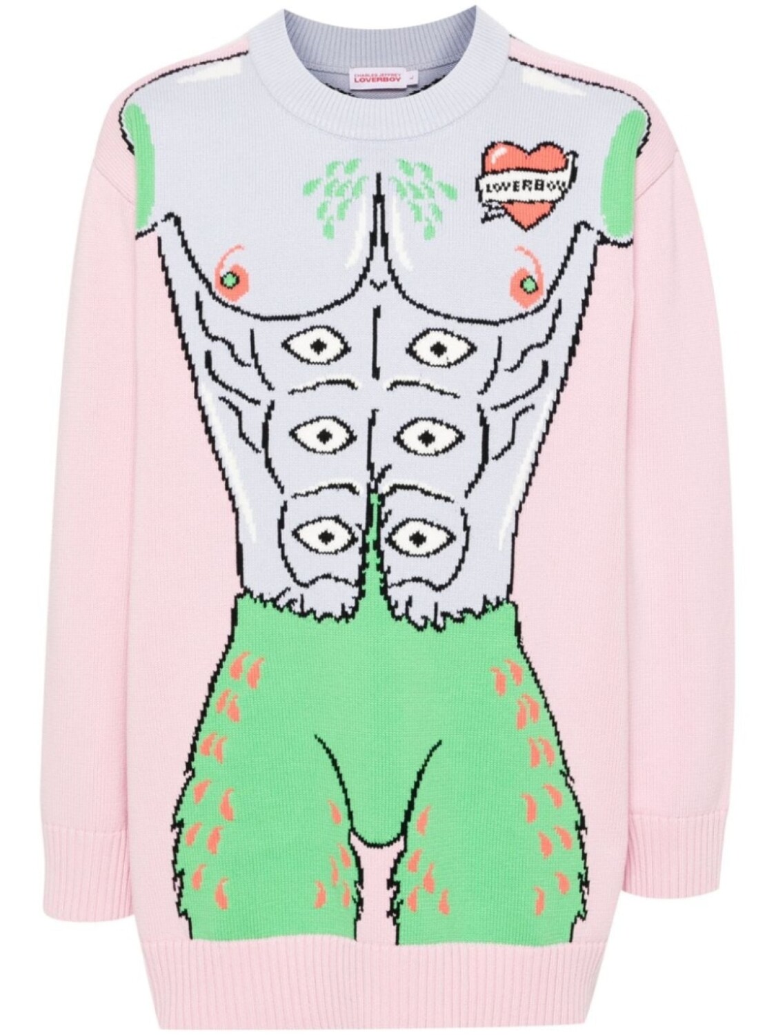 

Charles Jeffrey Loverboy джемпер вязки интарсия, розовый