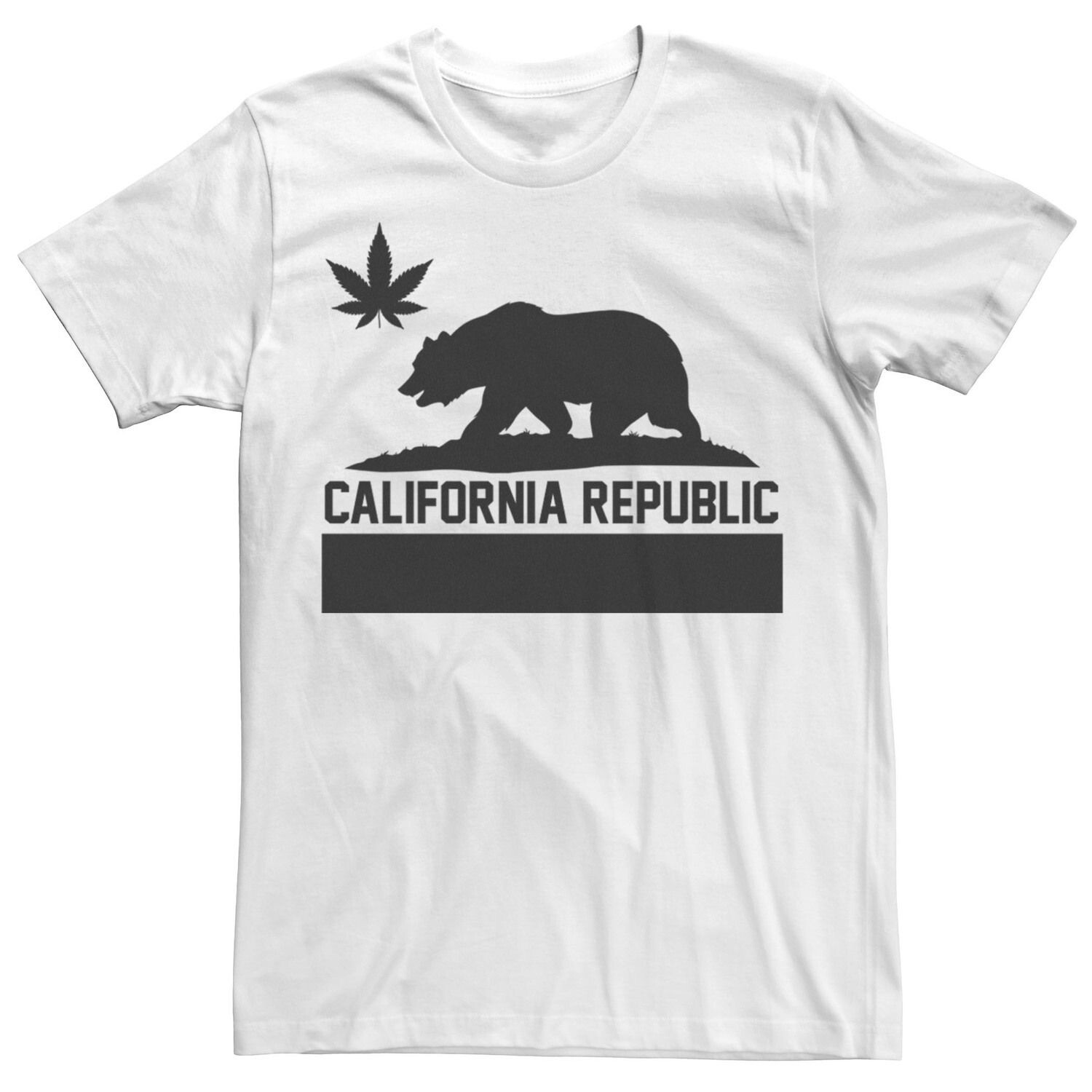 

Мужская футболка с флагом California Republic Weed Licensed Character