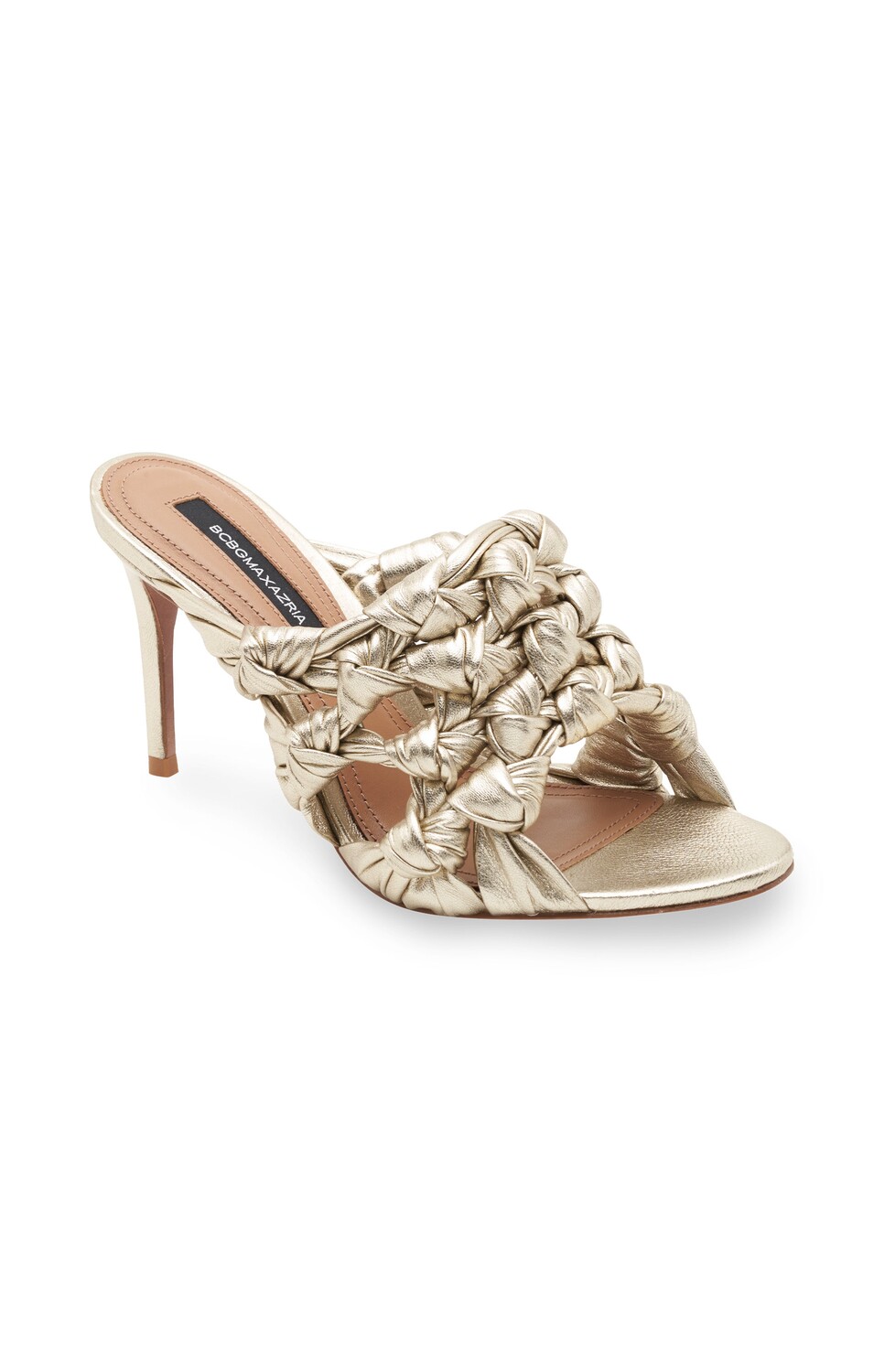 

КОЖАНЫЕ САНДАЛИИ DORI PLATINO С ЗАВЯЗКАМИ BCBGMAXAZRIA