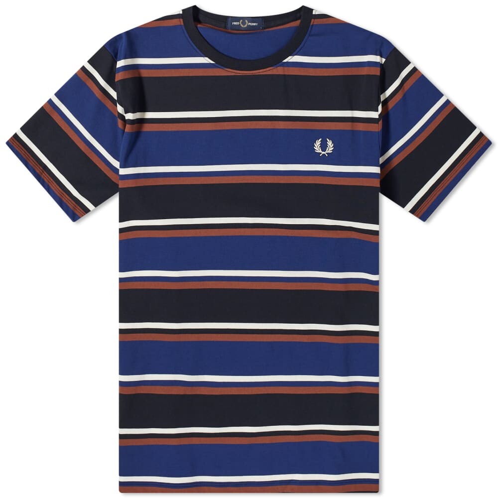 

Футболка с яркими полосками Fred Perry, мультиколор