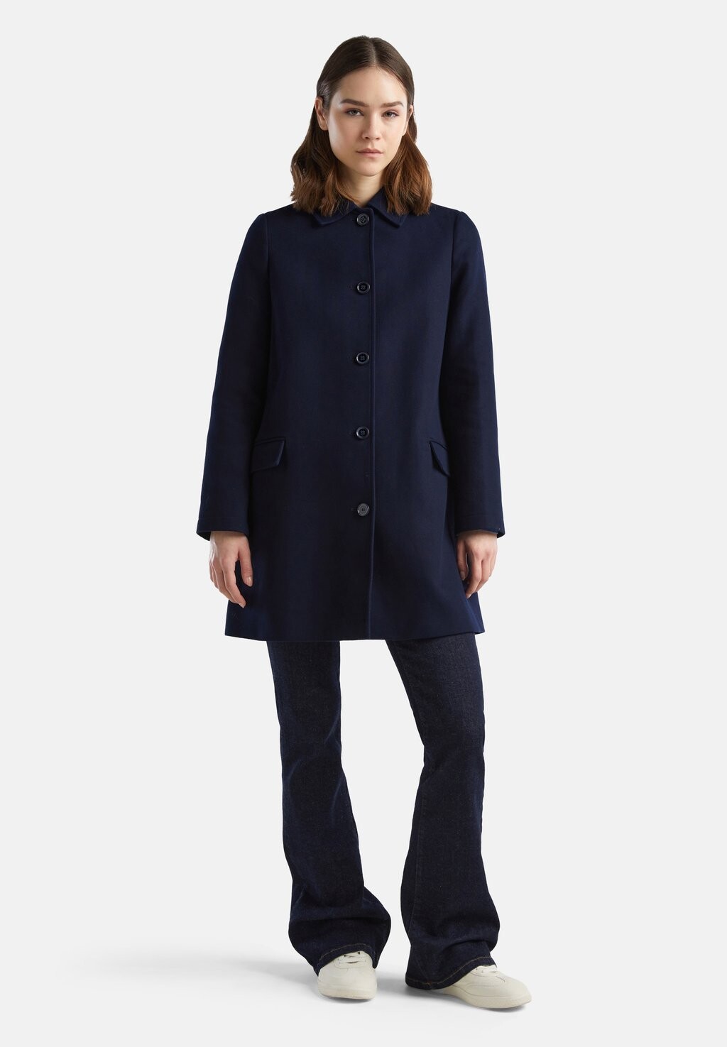

Короткое пальто United Colors of Benetton, цвет blue
