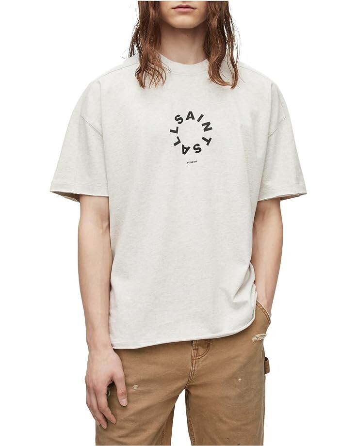 

Футболка AllSaints Kayden Short, серый