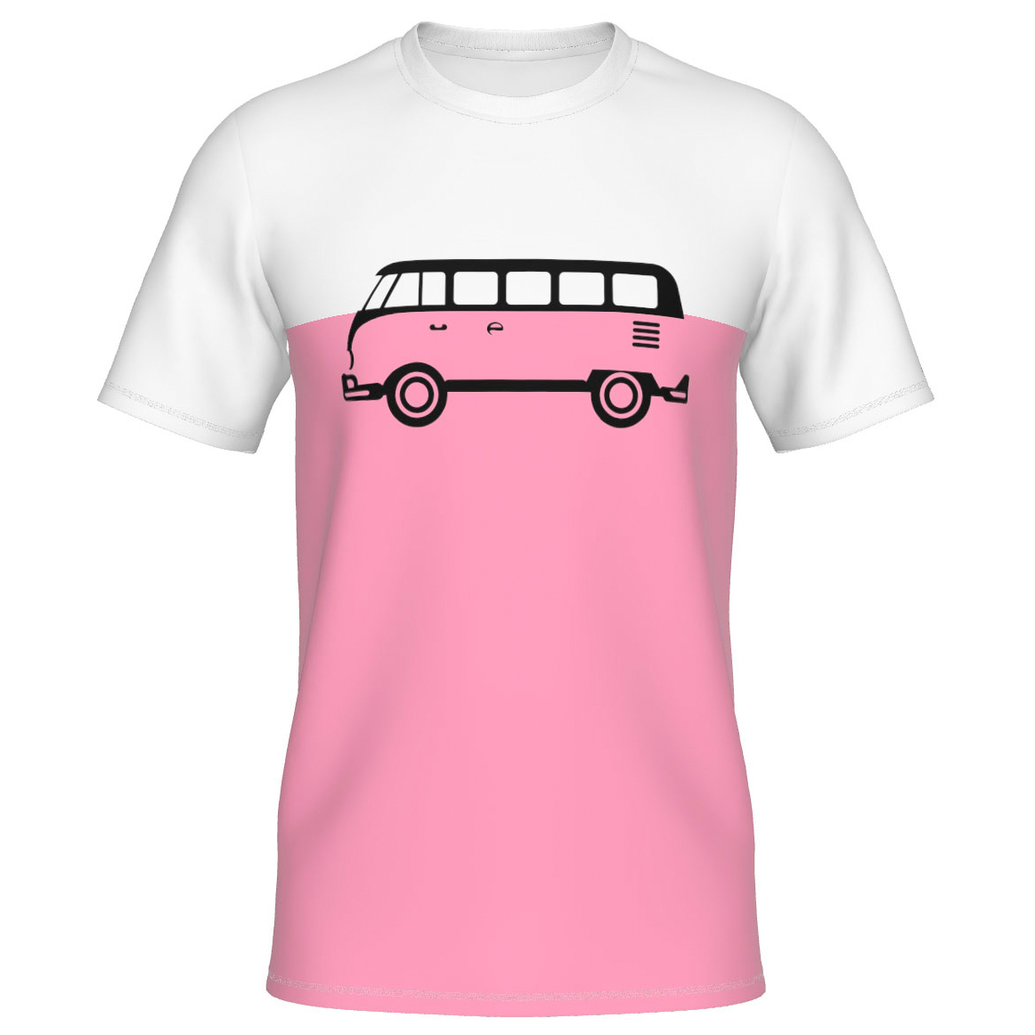 Футболка Elkline Four Wheels To Freedom Träumweiter, цвет Pink/Off White