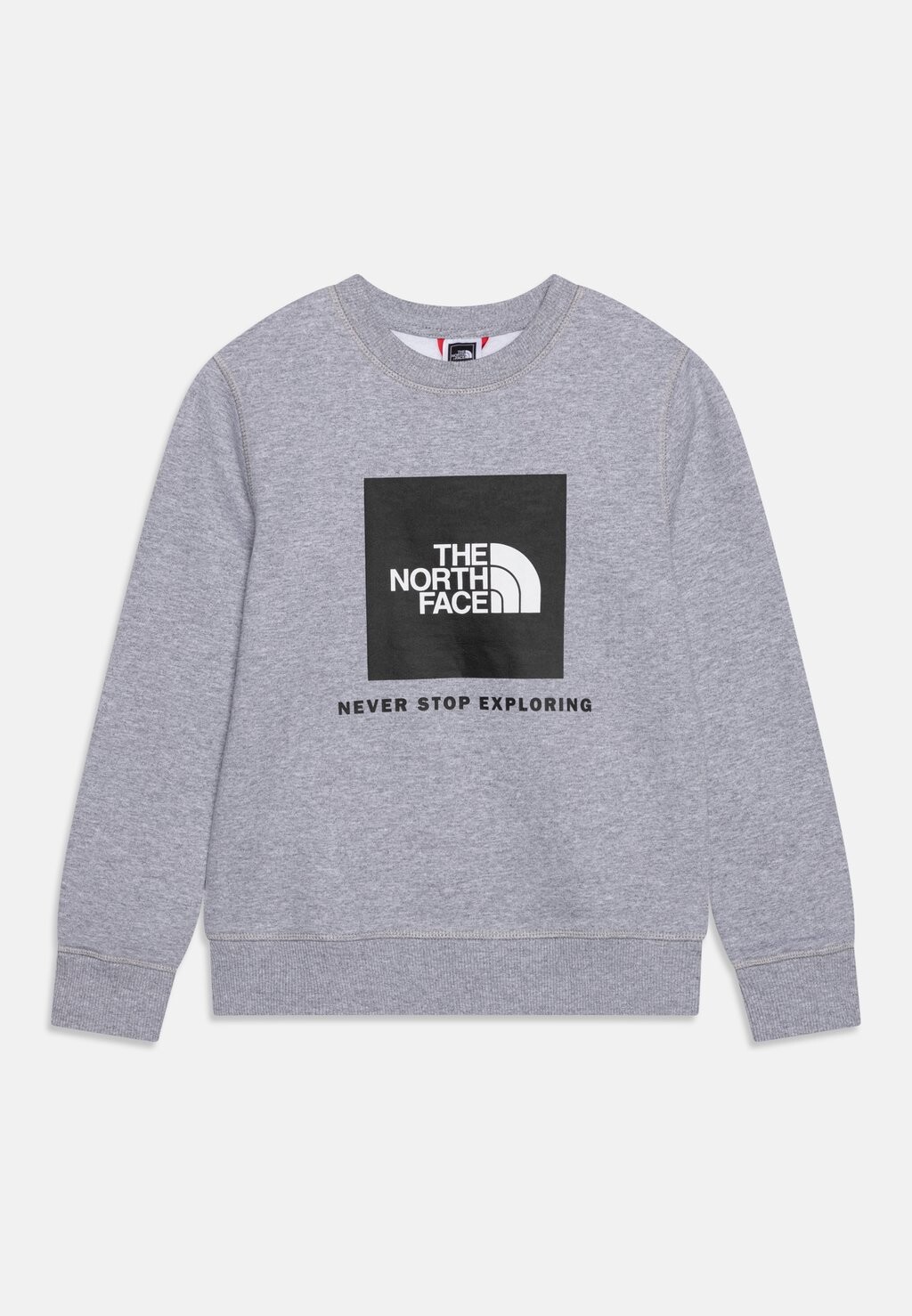 

Толстовка Teen Redbox Crew Unisex The North Face, цвет light grey heather/black