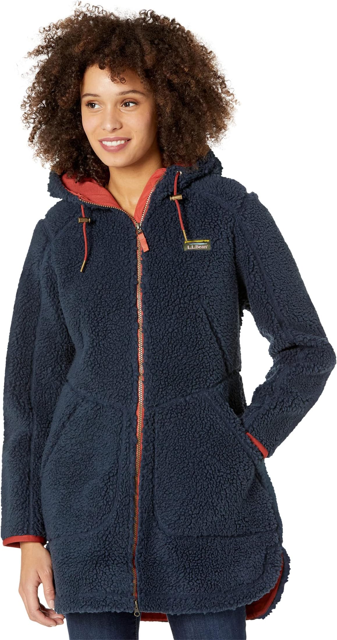 Куртка Mountain Pile Fleece Coat L.L.Bean, цвет Carbon Navy