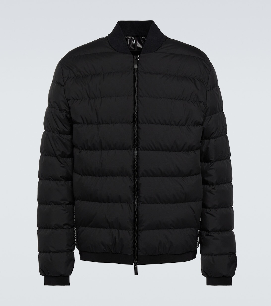 

Куртка-бомбер на пуху из уаза Moncler, черный