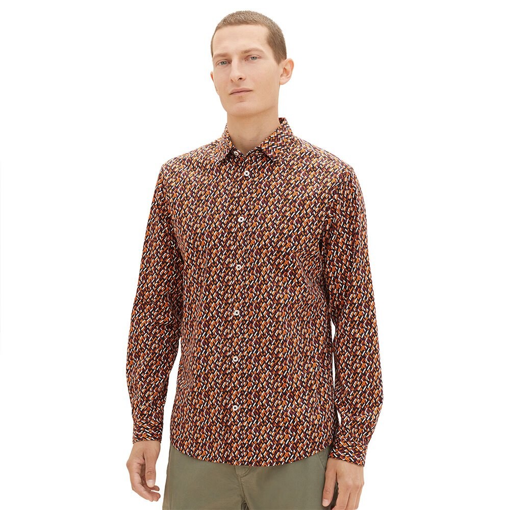 

Рубашка Tom Tailor 1037456 Colorful Printed, коричневый
