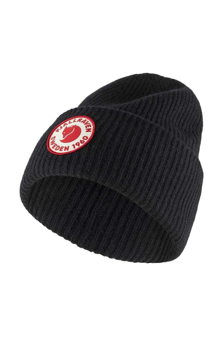 

Шерстяная кепка Fjallraven 1965 с логотипом, черный